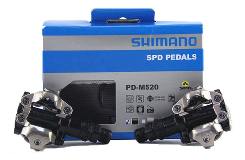 Pedal Mtb Clip Shimano Pdm520 Preto