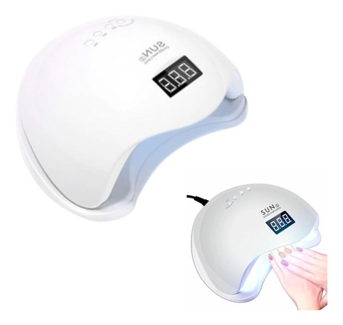 Lampara Led-uv De Uñas Gel Profesional Secado Rapido 48 Wats