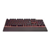 Teclado Gamer Cougar Core Qwerty Portugués Brasil Color Negro Con Luz 8 Colores