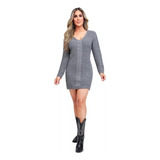 Vestido Cklass Gris 422-90 Outlet/saldos Mchn