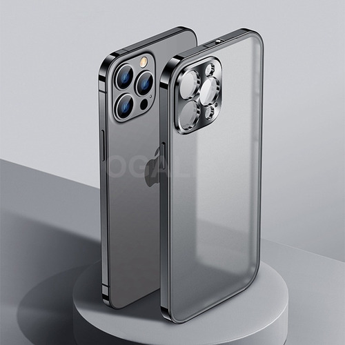 Funda Para iPhone Lujo Doble Vidrio Aluminio Metal Parachoqu
