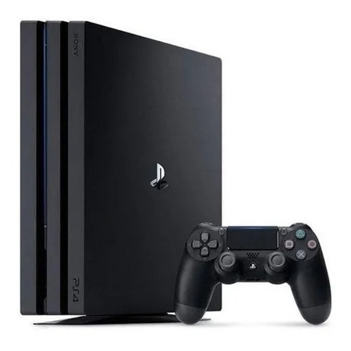 Sony Playstation 4 Pro 1tb Standard Cor  Preto Onyx + 2 Controles + Carregador De Mesa + 14 Jogos