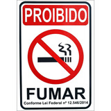 Placa Proibido Fumar Restaurantes Bares Boates Escolas Loja