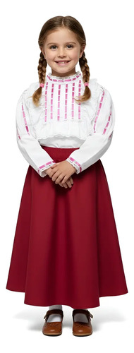 Blusa De Manga Larga Pasalistón Para Adelita Revolucionaria
