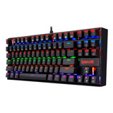 Teclado Redraron Gamer Kumara Rainbow K552 Kr-sp Switch Rojo