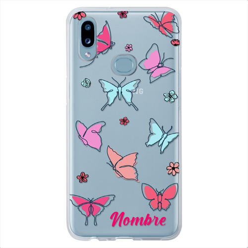 Funda Para Galaxy Mariposas Personalizada Nombre