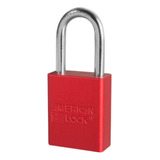 4 Candado Safety Rojo Al070 A1106red Master Lock
