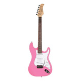Guitarra Elétrica Waldman Street St-111 De  Madeira Maciça Pink Com Diapasão De Pau-rosa