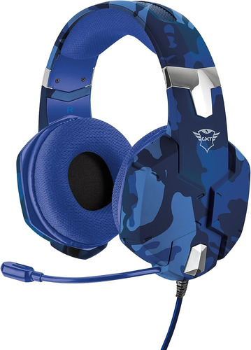 Trust Headset Carus Gxt 322b Blue Camo (azul Camuflado)