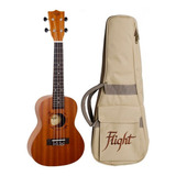 Flight Nuc310 Ukulele Acustico Concierto Sapele Funda Suave