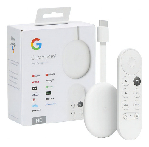 Chromecast Google Tv Hd 8gb 2gb Ram 60 Fps Wifi Bluetooth Hd