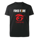 Remera Negra Free Fire - Garena - Game - Play - Mod 02