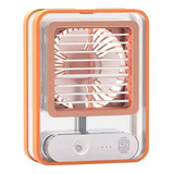 Mini Ventilador De Carga Usb Luz De Agua De Pulverización