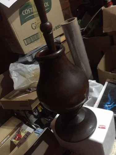 Mate De Algarrobo De Adorno Para Centro De Mesa