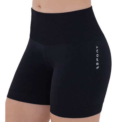 Shorts Levanta  Bumbum Academia Sem Costura Original Lupo