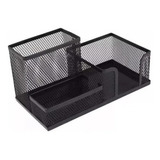 Organizador De Mesa Metal Aramado Porta Canetas Lápis Preto