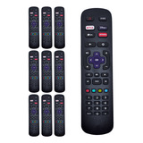 Kit 10 Controle Remoto Para Tv Philco / Aoc Roku Smart Tv