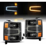 Faros Doble Led Chevrolet Cheyenne Silverado 2014 2015 Alpha