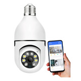Camera Ip Inteligente Lampada Panoramica Yoosee Wifi Espiã. Cor Branco