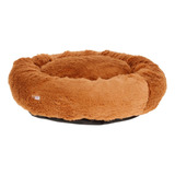 Cama Para Perros Anti Estrés Mediana Ultra Suave Color Cobre