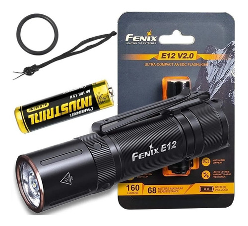 Linterna Led Fenix E12 V2.0 160 Lumens 68 Mts Incluye Pilaaa