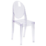 Silla Lateral Transparente Cheryl Ghost, Estilo Moderno