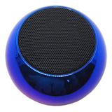 Mini Caixinha Som Bluetooth Metal Amplificada 3w Al 2022 Cor Azul