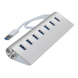 Hub Usb 3.0 Metalico 7 Puertos Multiplicador C/fuente Usb370