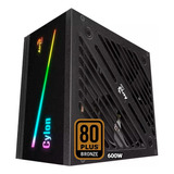 Fuente Aerocool Cylon 600w Rgb 80+ Plus Bronze Pcreg