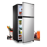 Refrigerador/congelador Ajustable 7n 3.5ft3 Plata Krib Bling