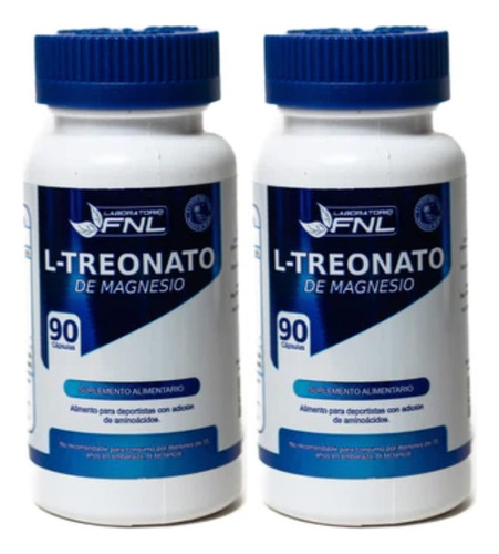 L Treonato De Magnesio Fnl 180 Caps. Stress Fatiga Recupera Sabor Natural/2x90 Capsulas