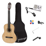 Guitarra Clásica Jmfinger De Tamaño Completo, 39 Pulgadas, P