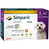 Simparic 10mg Antipulgas Carrapatos Cães 2,6 Á 5kg C/1 Comp