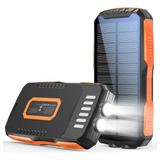 Power Bank 30000mah Cargador Solar Con Doble 5v 2.1a Cargado