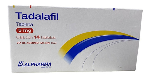 Tadalafil Alpharma 5mg Caja Con 14 Tabletas