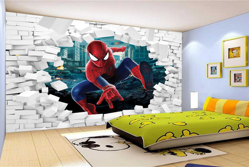 Papel De Parede Adesivos Decorativos Heroes Marvel Nhma100