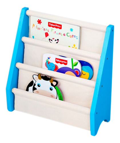 Rack Para Livros Infantil, Standbook Montessoriano Mini