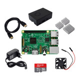 Kit Raspberry Pi3 Model B+ Plus, Case, Dissipador Sd 16gb