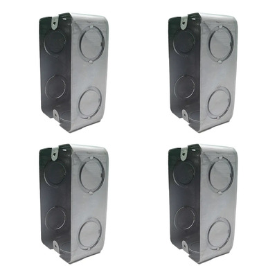 Pack 4 Chalupas Metálicas Acero 2x4 Beige Argos | MercadoLibre