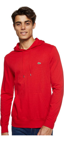 Sudadera Ligera Lacoste Original Casual Rojo Hombre