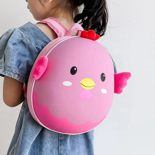 Dibujos Animados De Color Rosa Pollo Niños Mochila Kindergarten Mochila Escolar Los Niños Y Las Niñas Pueden Utilizar