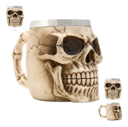 Taza De Cocina De Halloween Con Calavera De Esqueleto Humano