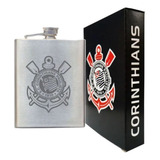 Cantil De Bolso Inox 220ml Oficial Corinthians