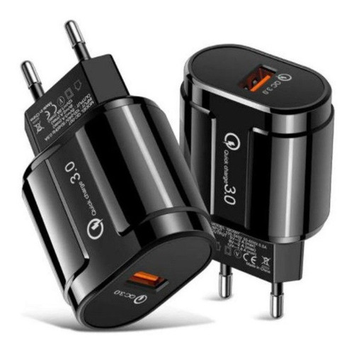 Carregador De Celular Turbo 3 Usb Com Cabo Carga Rápida 18w