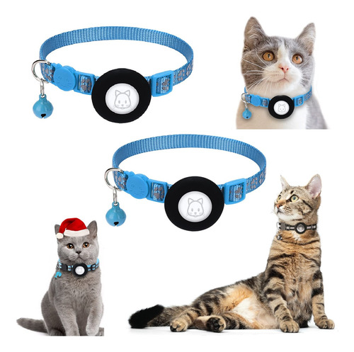 Collar Correa Con Funda Para Airtag Localizar Gato / Perro