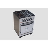 Cocina Industrial Acero 4 Hornallas Horno Pizzero 60 Hogar