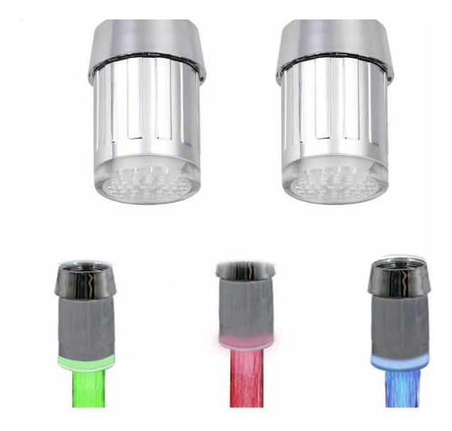 Pico Canilla Luz Led 3 Colores (temperatura) Macho / Hembra