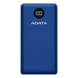 Adata P20000qcd Power Bank 20000mah Carga Rápida Qc/pd, Azul