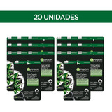 Kit Mascarillas Negras Garnier Efecto Detox Pure Carbón X 20