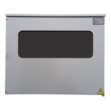 Caja Para Contador Eléctrico Intemperie 70x60x25 Rebra Color Gris Claro